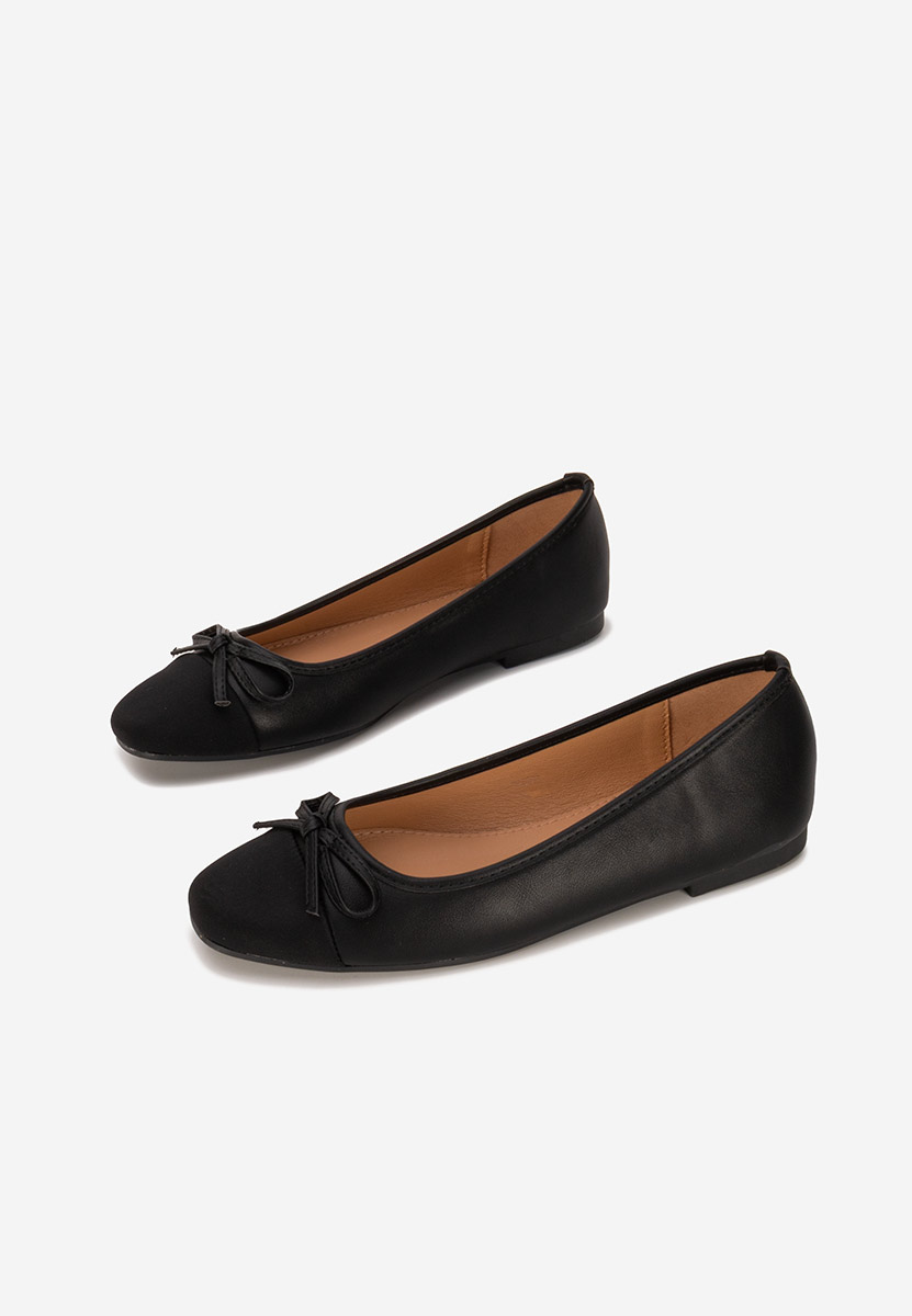 Ballerines femme noirs Letiza