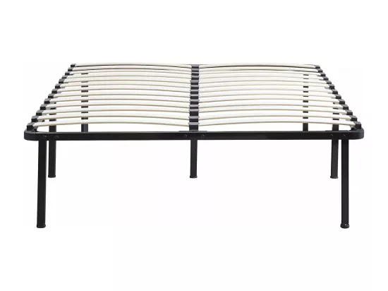 Sommier à lattes + pieds pour matelas - 140 x 190 cm - 26 lattes