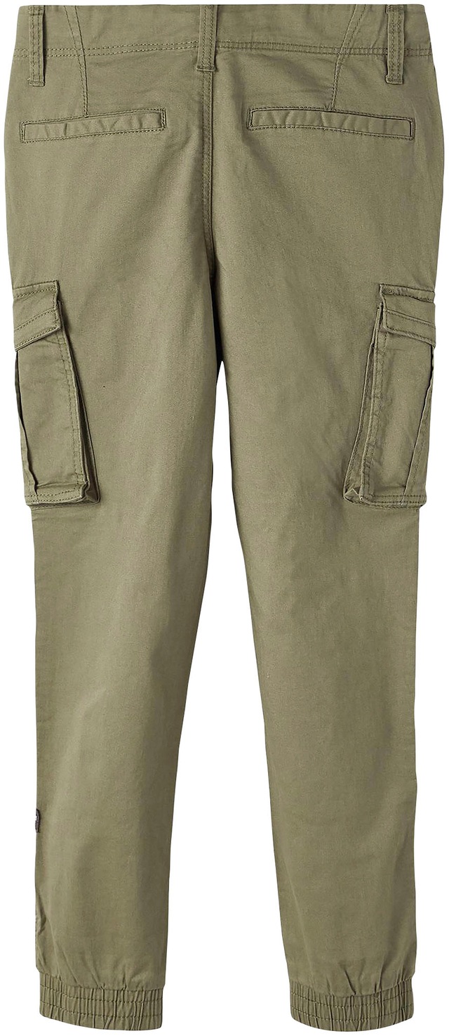 Name It Cargohose »NITBAMGO für Jungen mit verstellbarem Bund und Stretchkomfort«  unifarben, modisch, relaxed fit, Webware