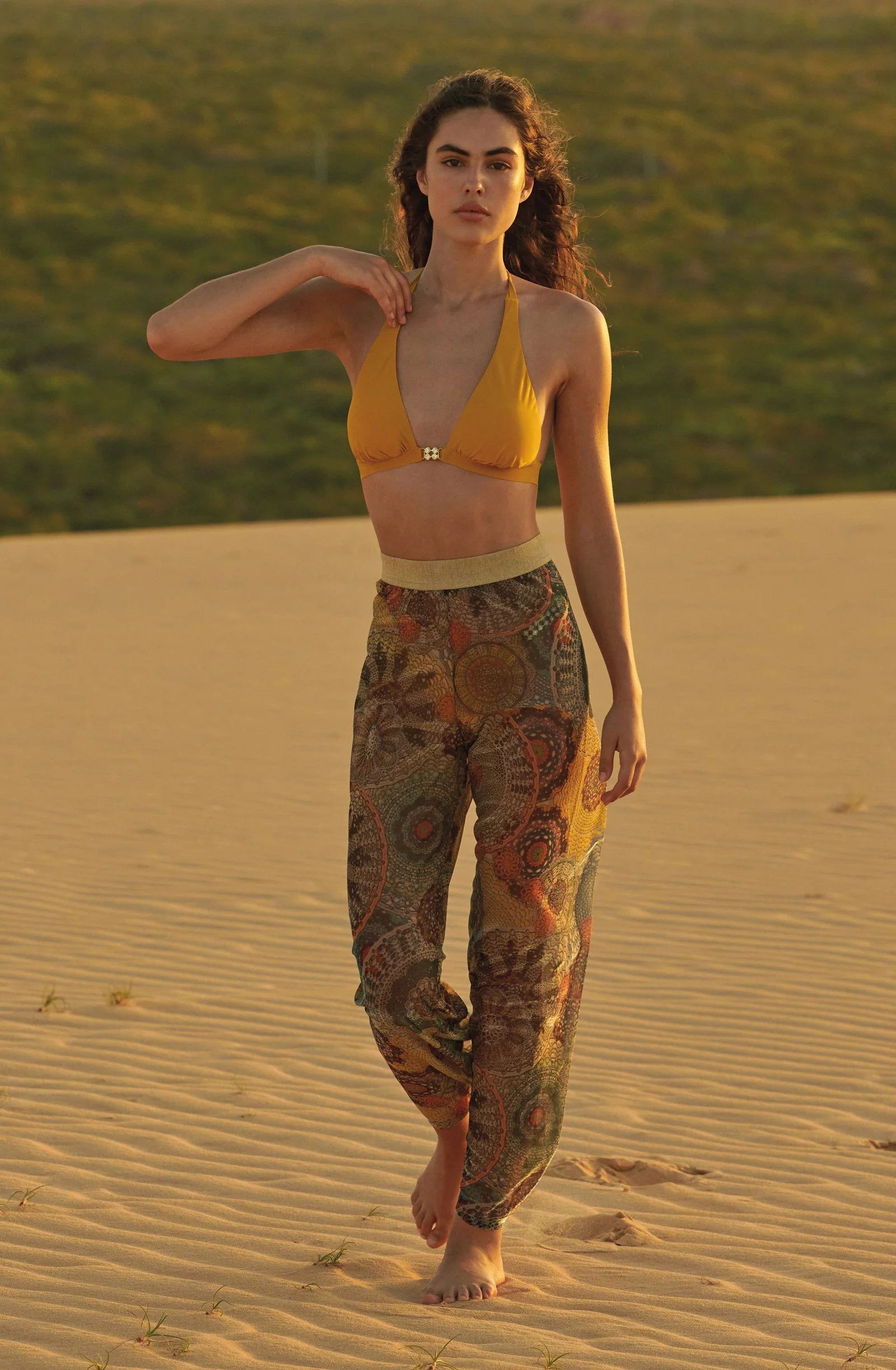 piera Pantalon large irisé imprimé GIPSY Gipsy