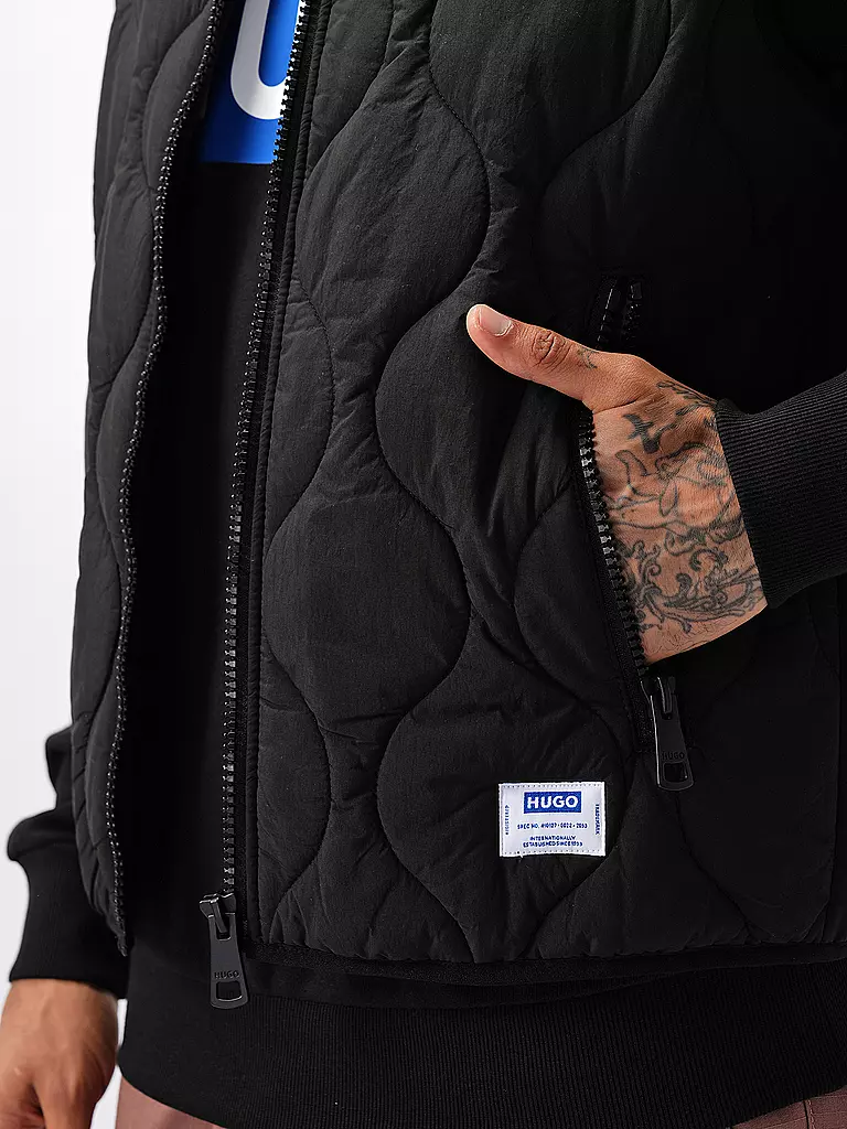 HUGO Steppgilet BOHOTINO schwarz