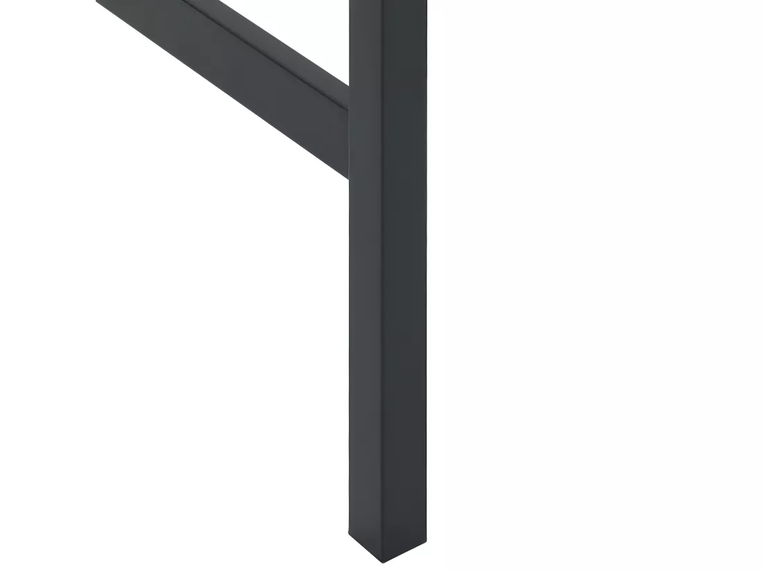 Prolenta Premium - Table de bar noir 100x100x110 cm acier enduit de poudre