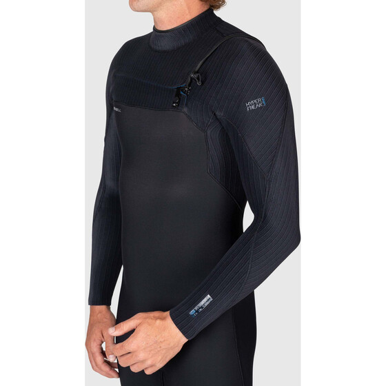 O'Neill Herren Neoprenanzug Hyperfreak Wind 4/3+ Chest Zip Full BLK/BLK FA23