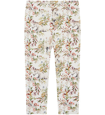 Hust and Claire Leggings - Lisa - Oat Milk m. Enhj?rninge