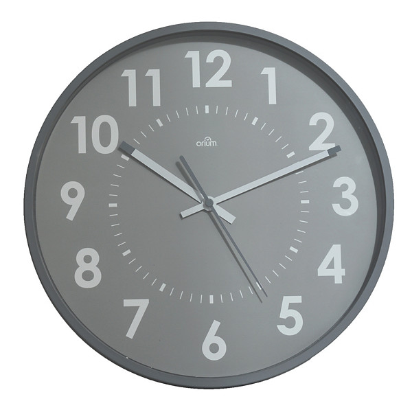 Horloge silencieuse Abylis Ø 30 cm coloris gris