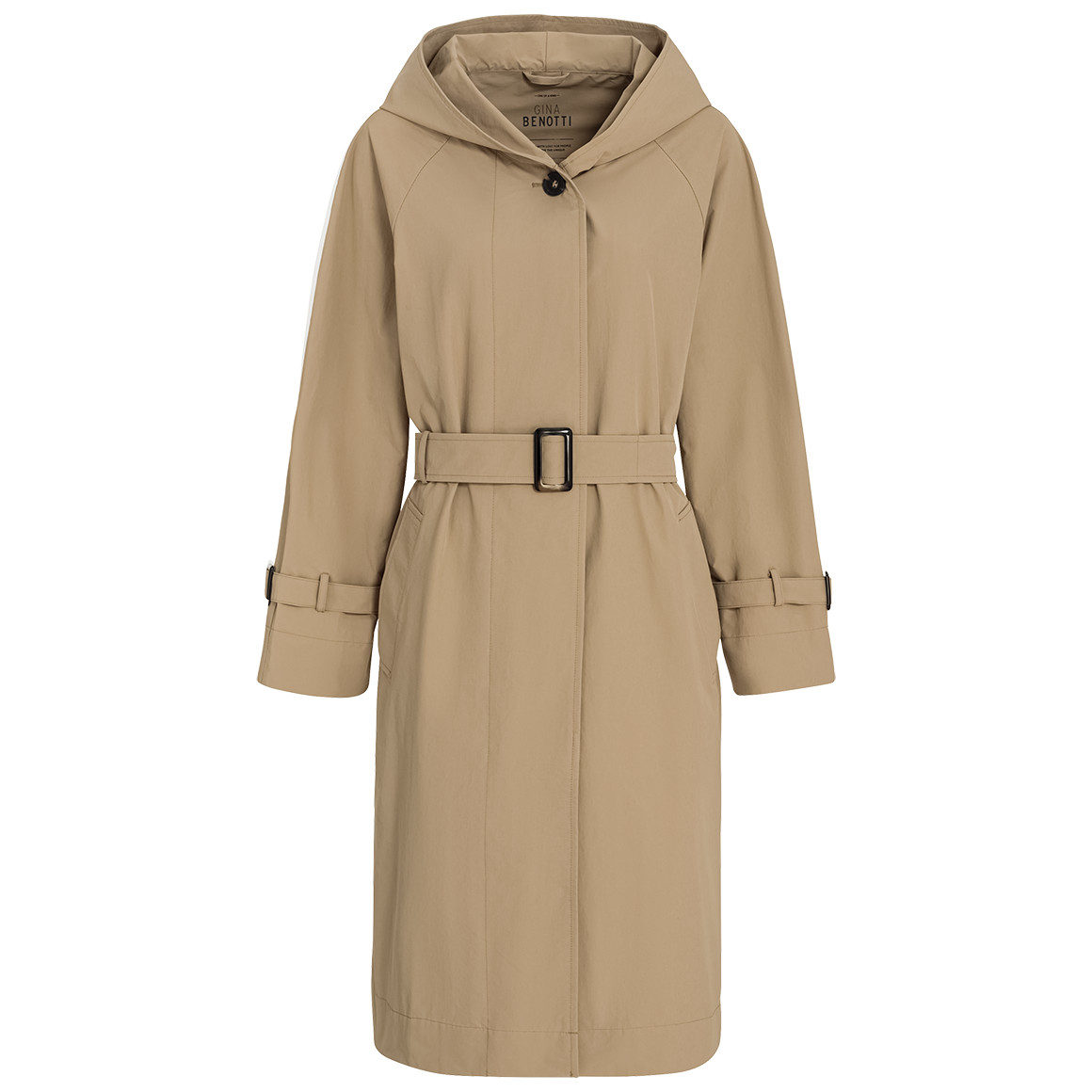 Gina Benotti Damen Trenchcoat mit Bindegürtel beige