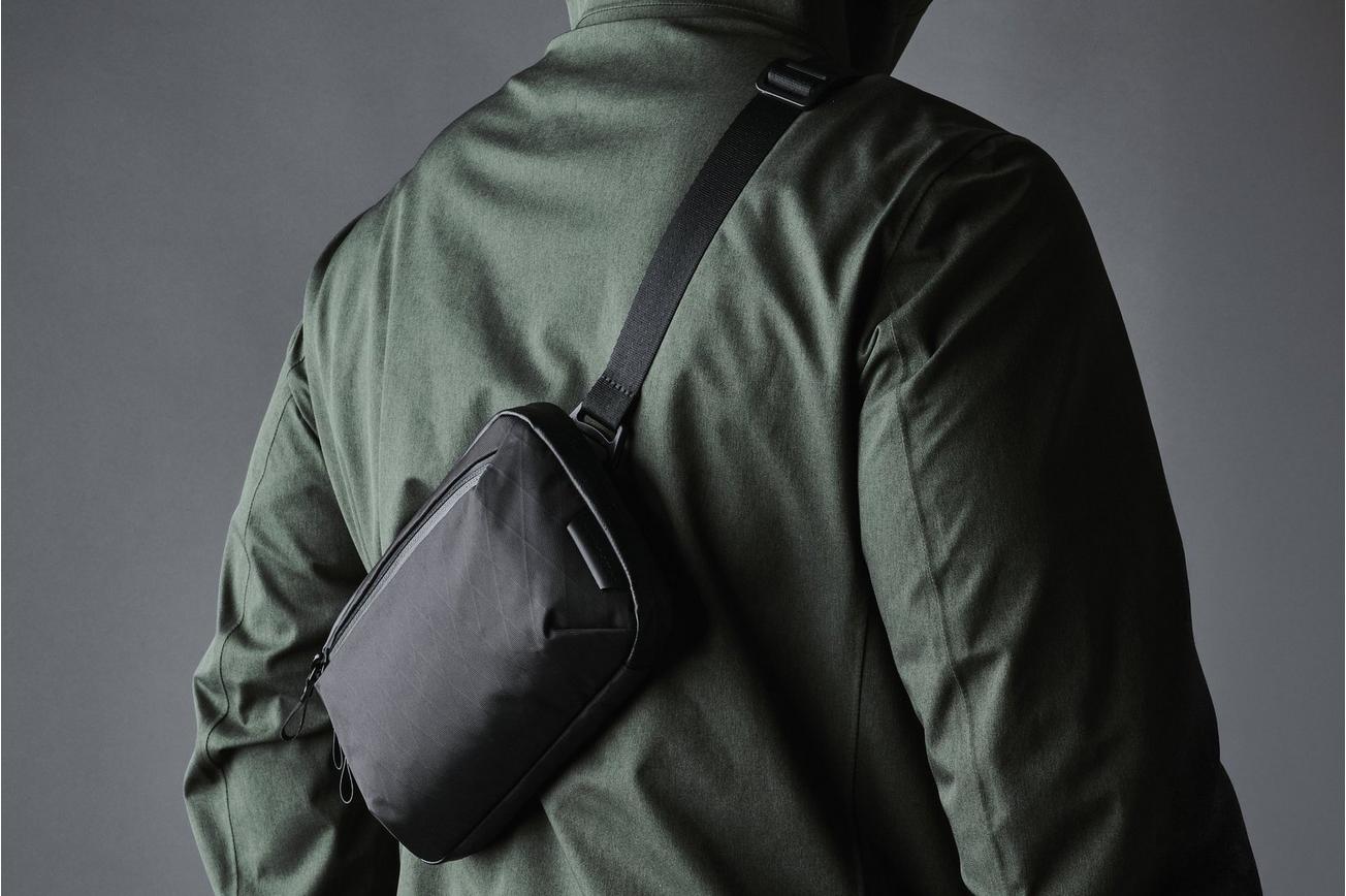 Alpaka Gear Elements Tech Case Mini AD010210506 Olive Green X-Pac VX42, tech-organizer en crossbodytas