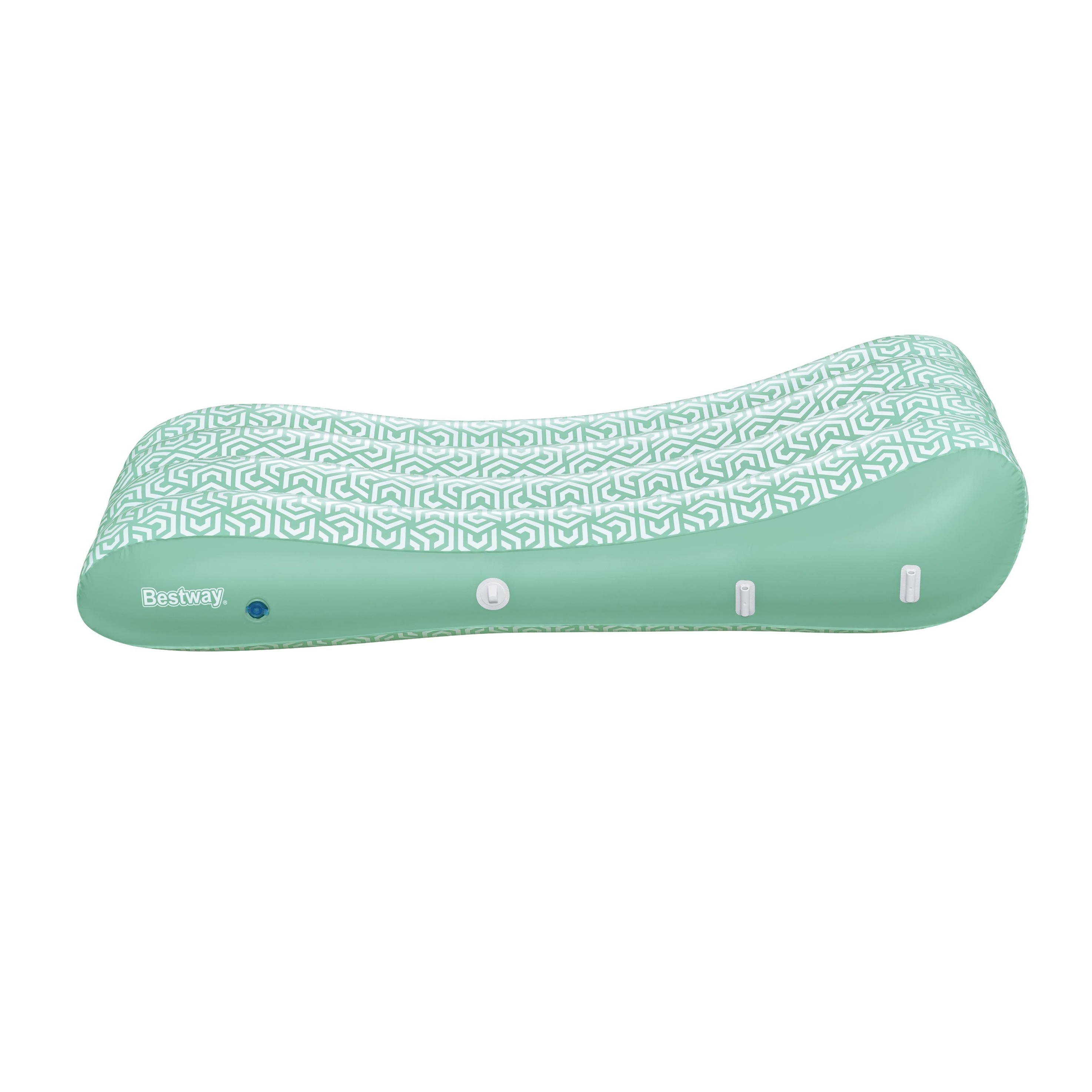 (175cm) Comfy Chill Shaded Lounge Grosse Aufblasbare Wasser Luftmatratze Liegesofa Badeinsel mit Sonnendach (43729) - Grün