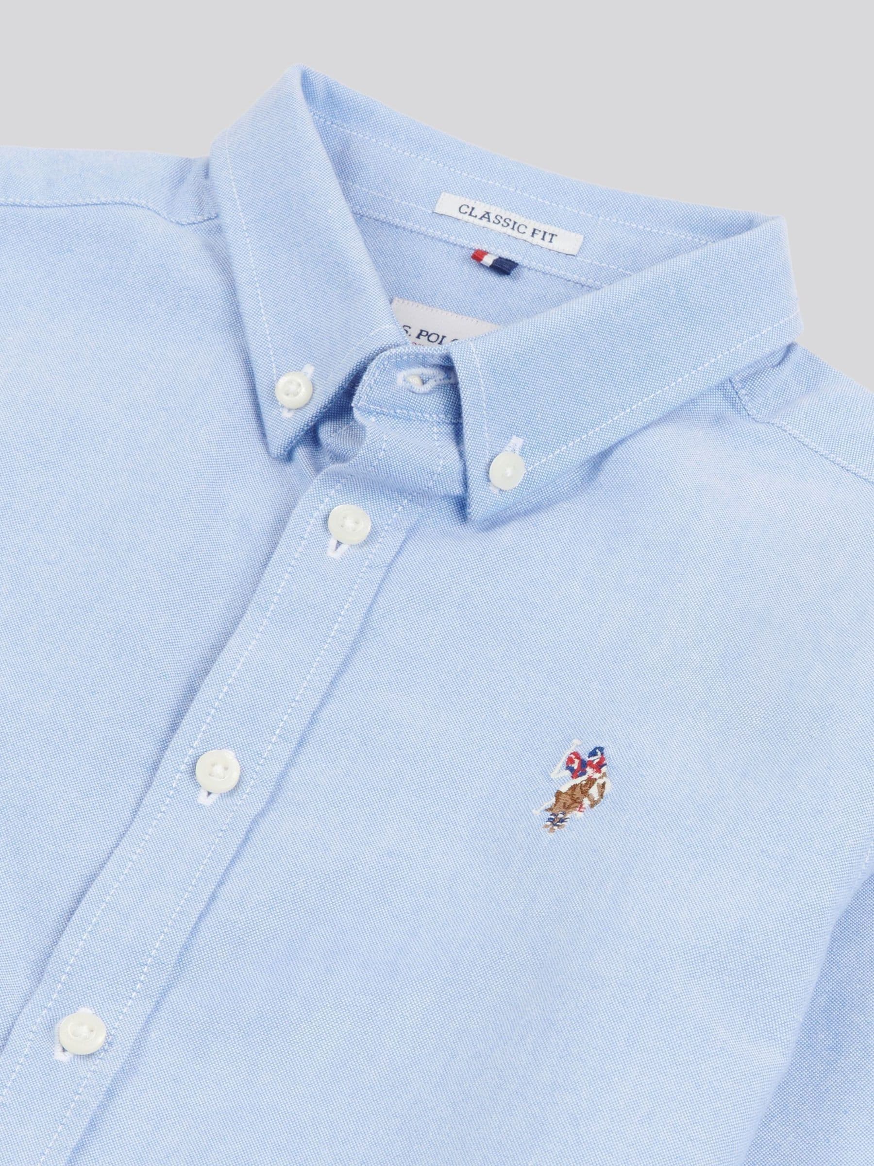 U.S. Polo Assn. Boys Peached 100% Cotton Oxford Shirt