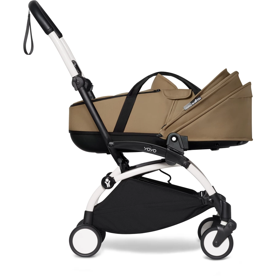 BABYZEN Kinderwagen YOYO2 0+ White mit Liegewanne Toffee