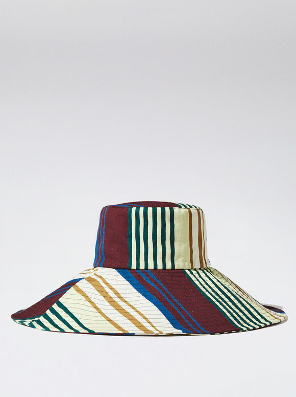 Chapéu Bucket Listrado - Multicor