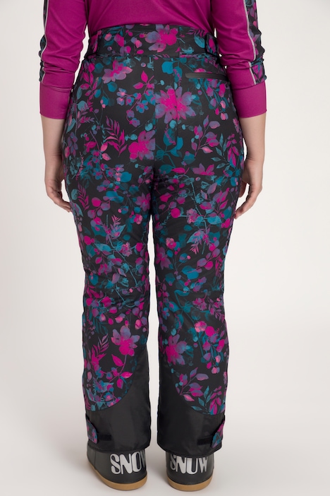 Skihose, Blüten, wasserdicht, Klettriegel, Schneefang