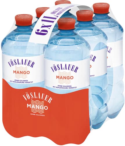 Vöslauer Flavour Mango 6x1,0 l PET (EINWEG)