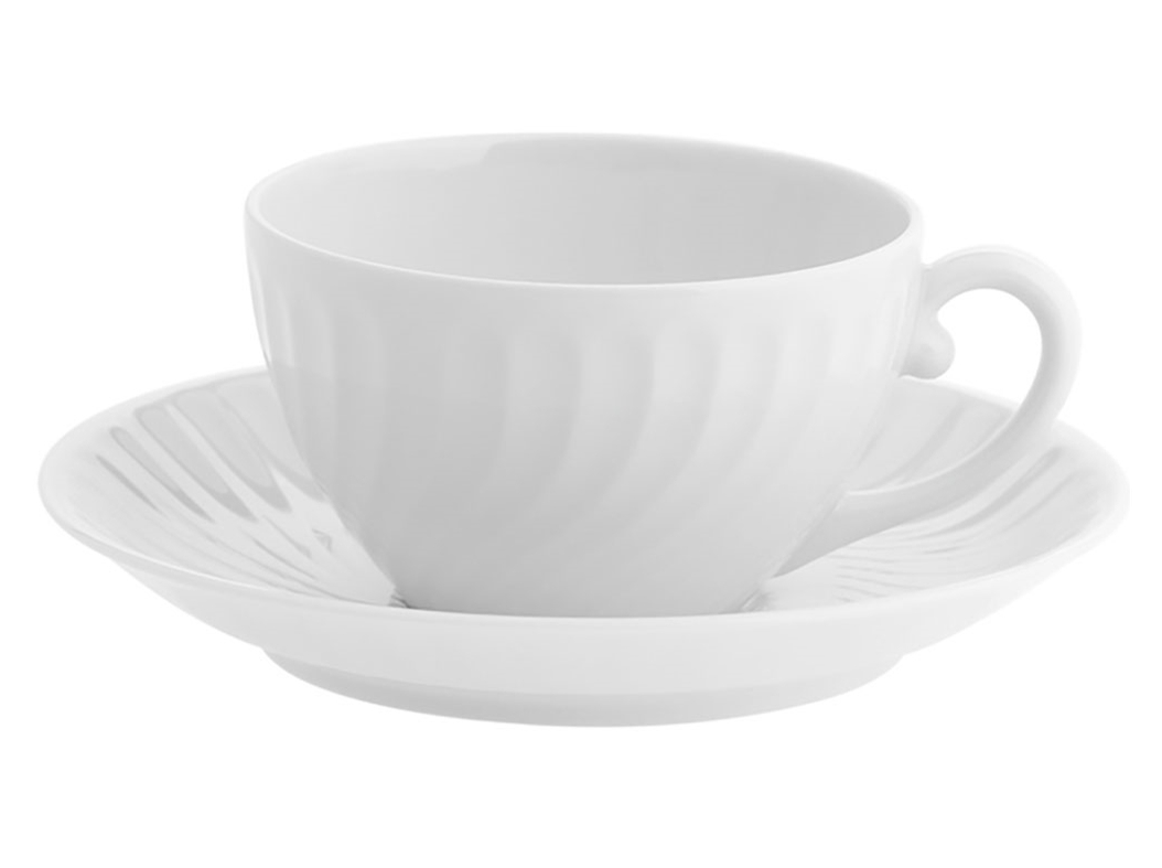 CHÁVENA DE CHÁ COM PIRES SAGRES VISTA ALEGRE BRANCO PORCELANA Ø15CM
