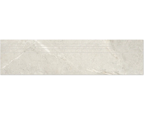 Porseleinen traptrede Anden 29,5 x 120 x 0,9 cm Been gepolijst beige