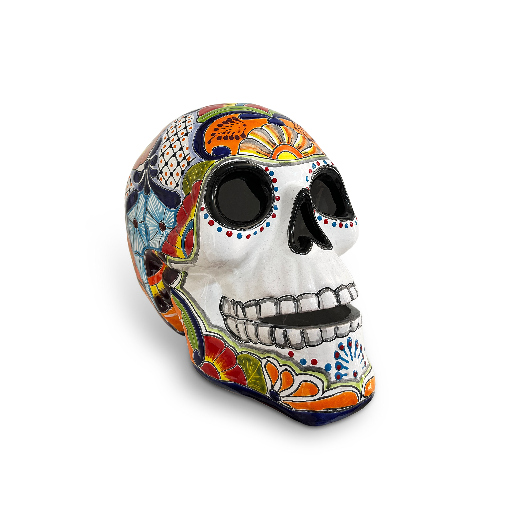 Keramik Deko 'Cráneo Grande', multicolor, L 40 cm, B 25 cm, H 29 cm günstig bestellen