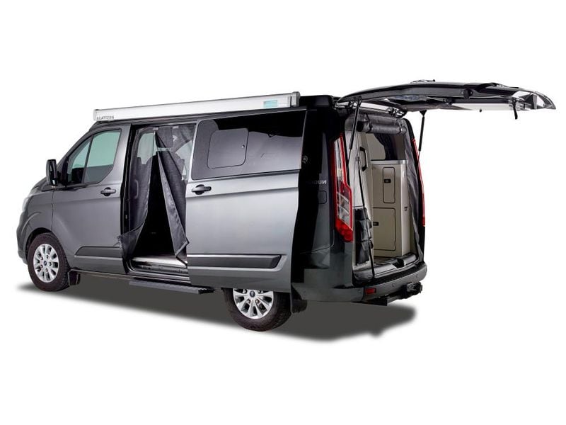 Van Quito Schiebetürenmoskitonetz, Magnet RV, links Ford Cu Schiebetürenmoskitonetz Magnetreissverschluss, Ford Custom (2012 - 2023), Fahrerseite (links), Maschenweite Standard