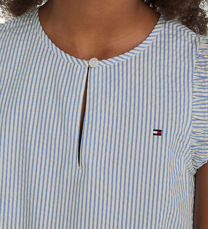 Tommy Hilfiger Kjole - Seersucker - Blåe Spell Stripe