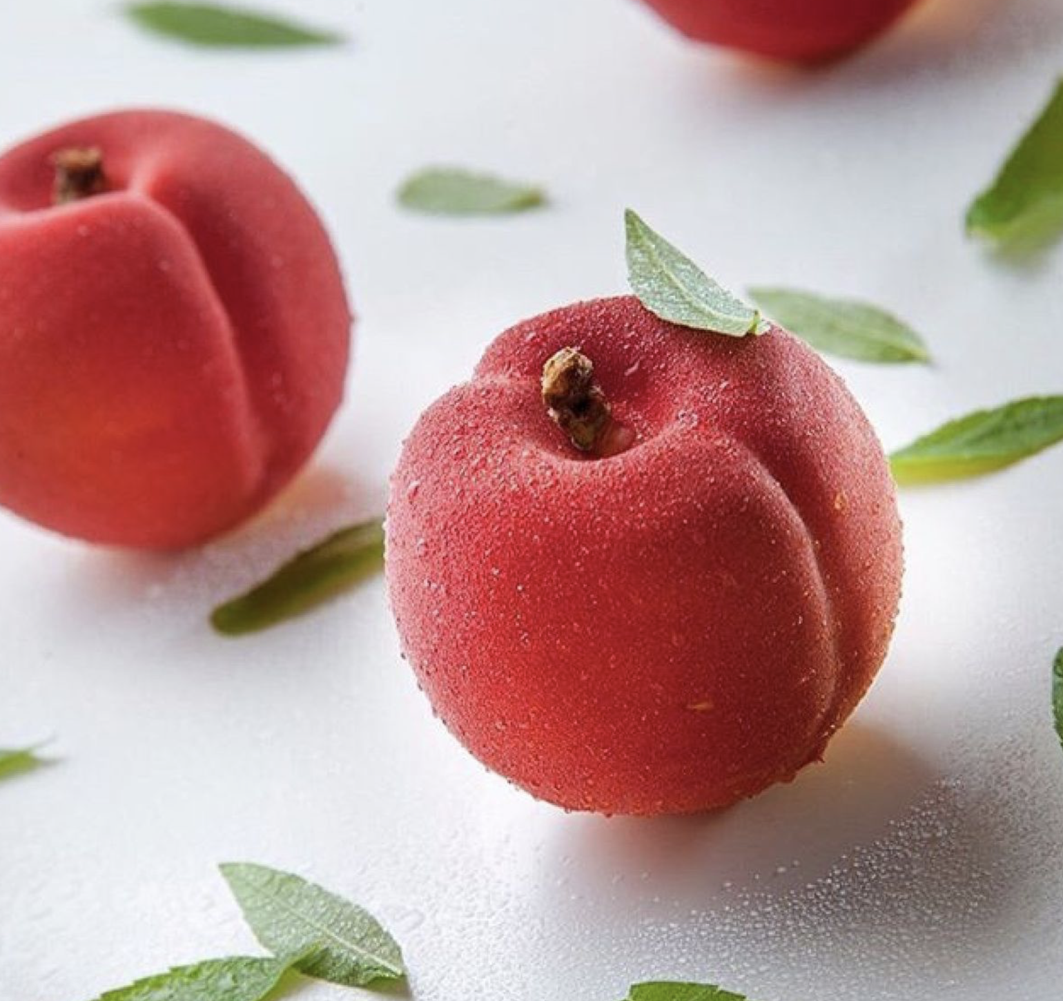 (6-fach) Silikon Trend Früchte Kuchen Form DIY Gussform für Virale Frucht Desserts - Pfirsich