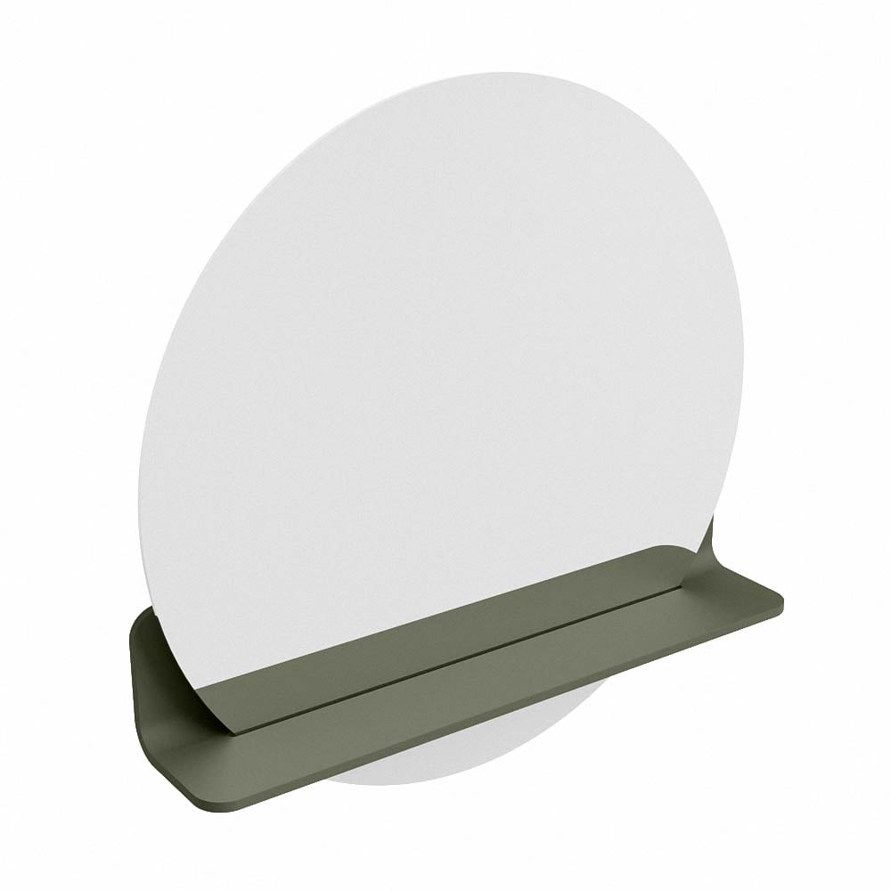 Mondiaz Spot spiegel rond Ø60cm met planchet army