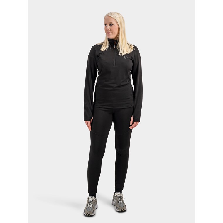 Didriksons Kajsa Wns Halfzip Black