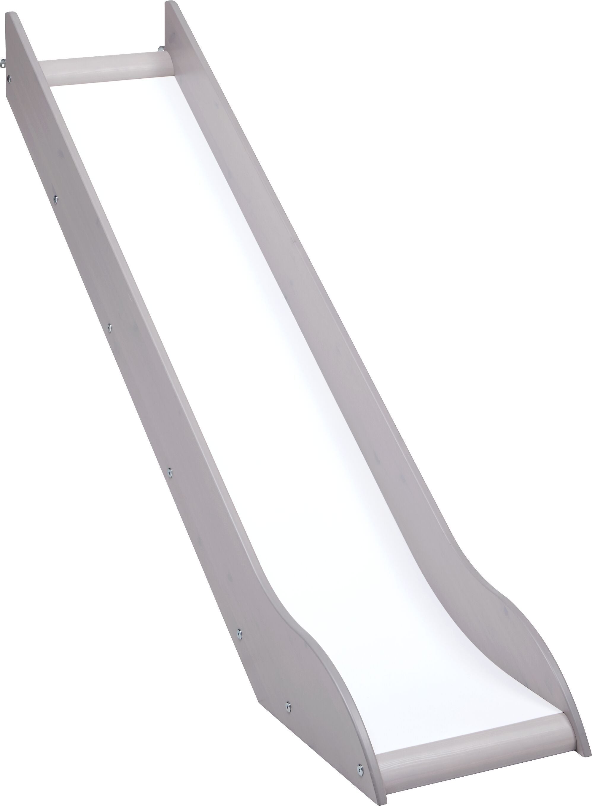Flexa CLASSIC Rutschbahn Halbhochbett - Grau / B: 39.0 cm x T: 147.0 cm x H: 98.0 cm