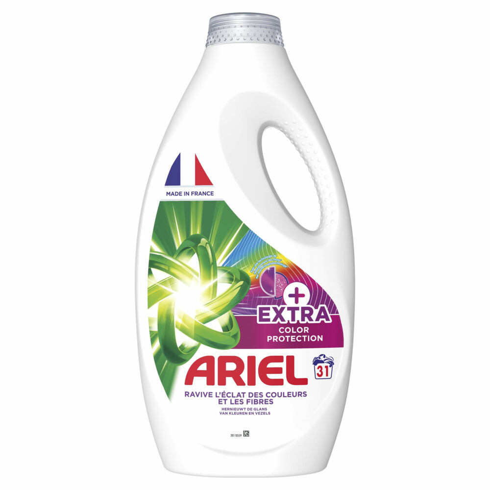 4x Ariel Vloeibaar Wasmiddel +Extra kleurbescherming 31 Wasbeurten1395 ml