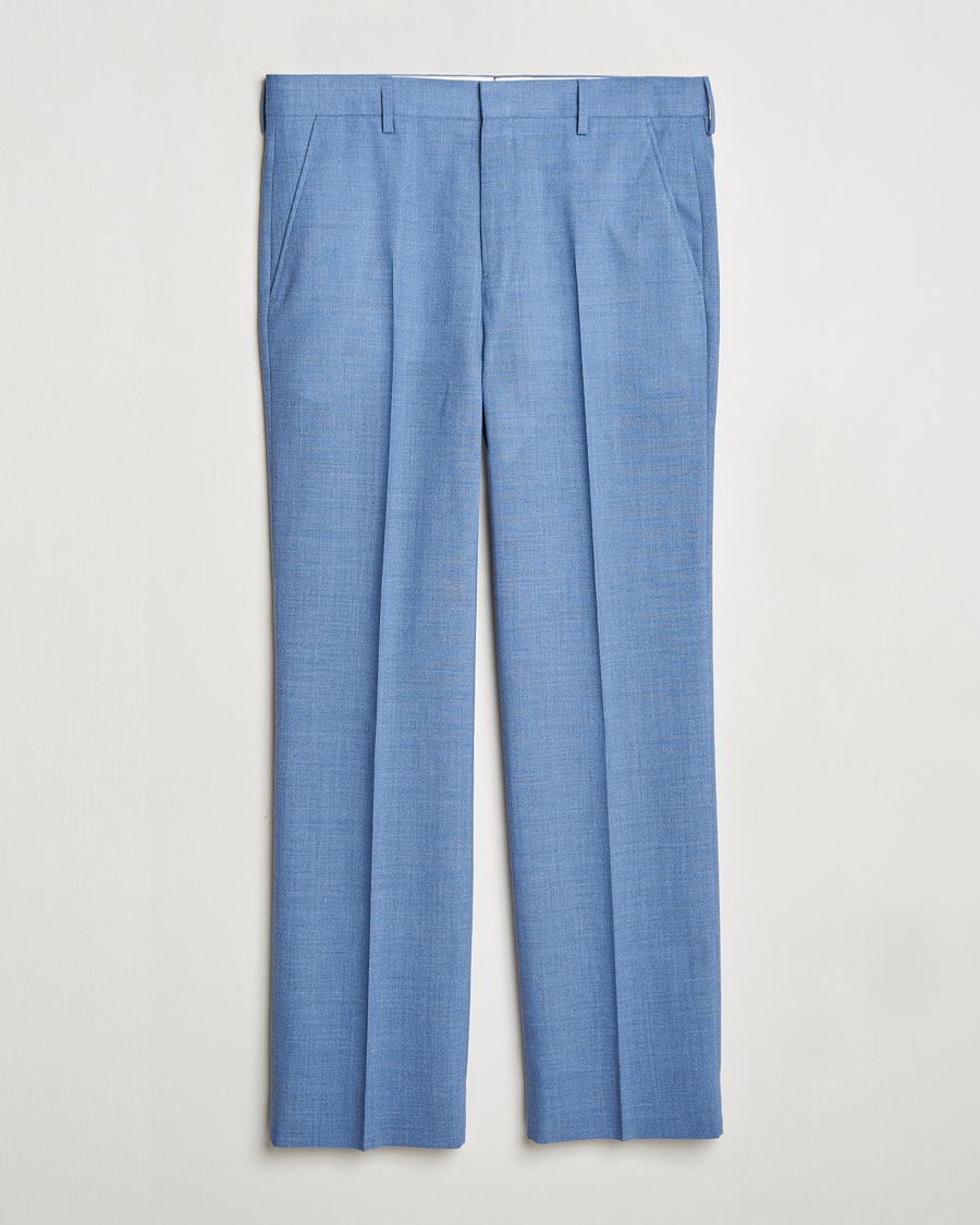 GANT Mouline Wool Suit Trousers Salty Sea