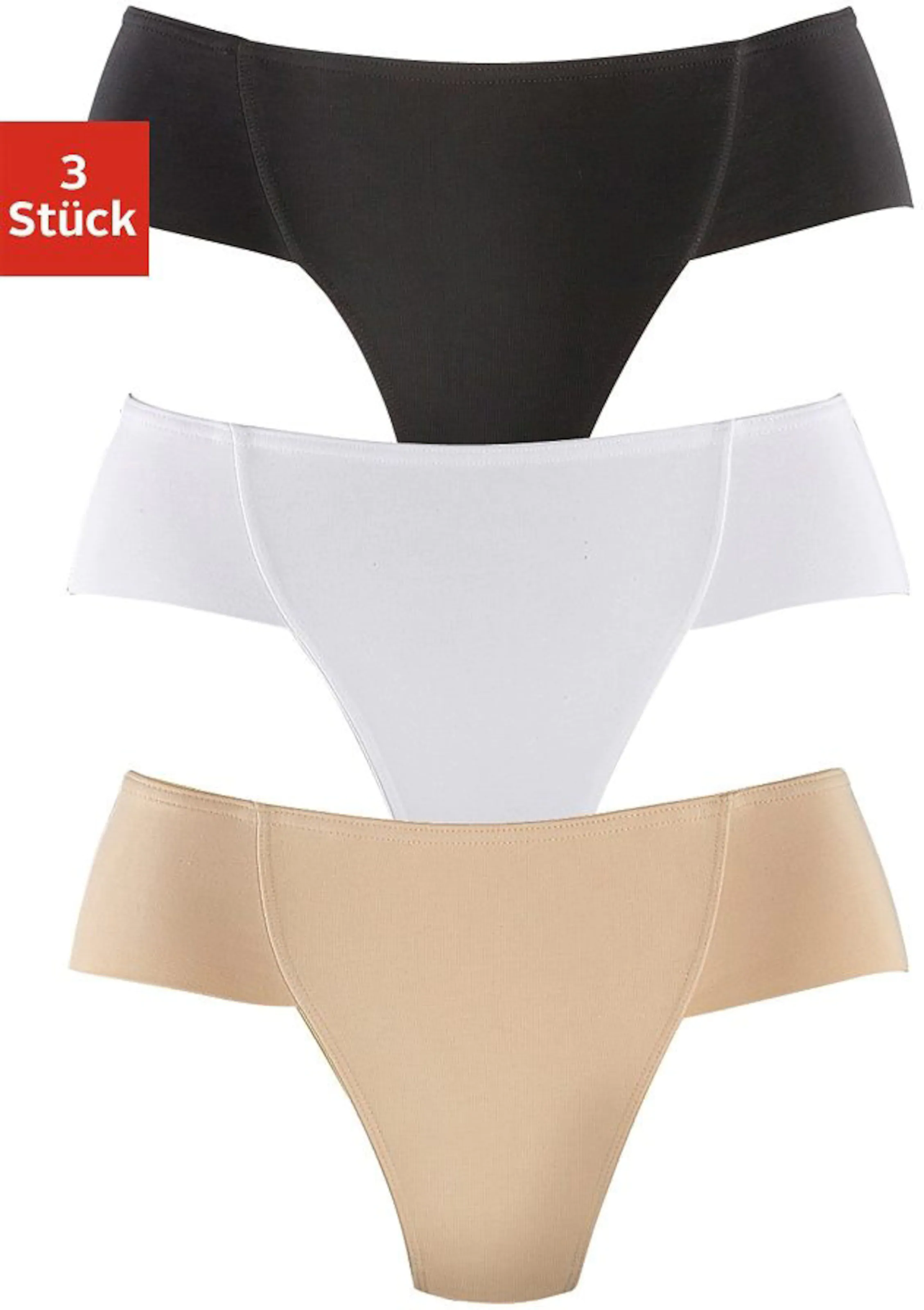 petite fleur Formstring in beige, schwarz, weiß