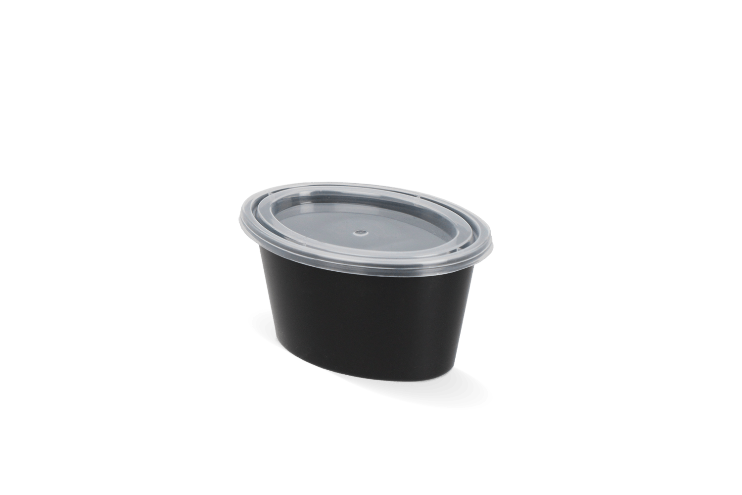 Ovaal sausbakje 2oz 50ml Ø70mm Zwart