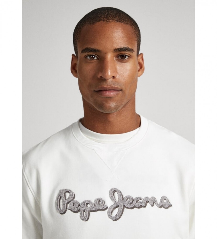 Moletom Pepe Jeans Ryan Crew, branco