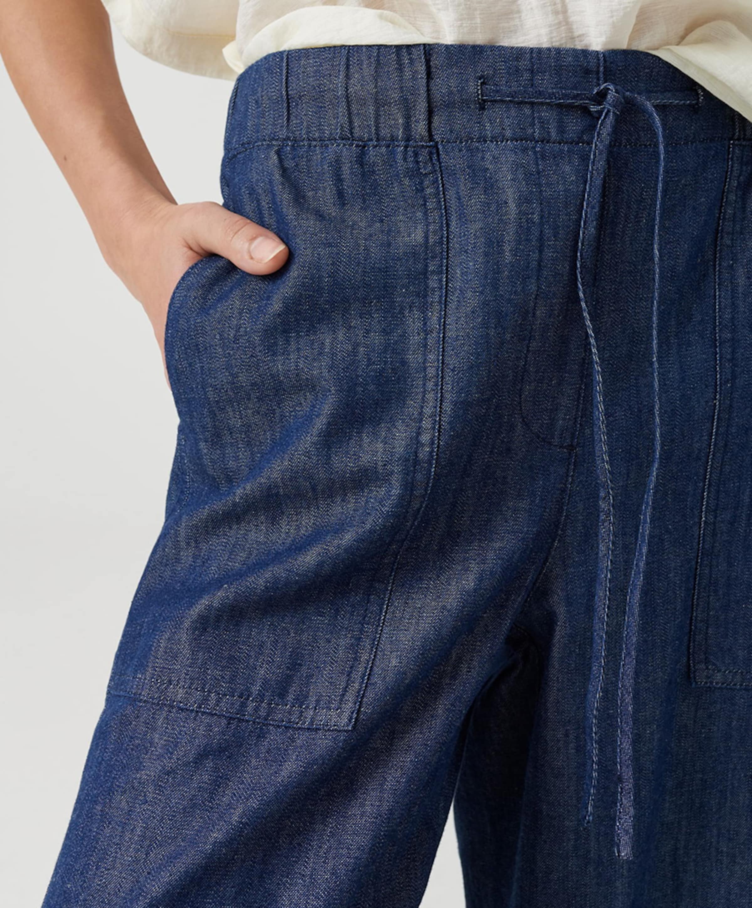 OPUS Melane line dames broek blauw