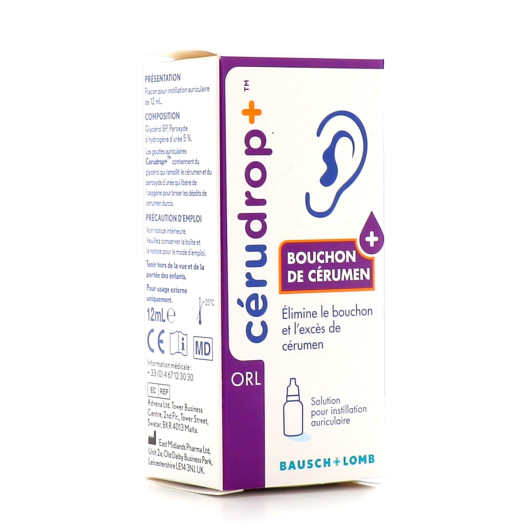 Cérudrop+ Bouchon de Cérumen - Bausch & Lomb
