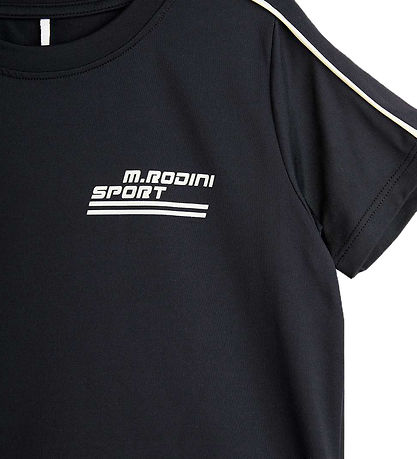 Mini Rodini T-Shirt - MR Sport Drapy - Schwarz