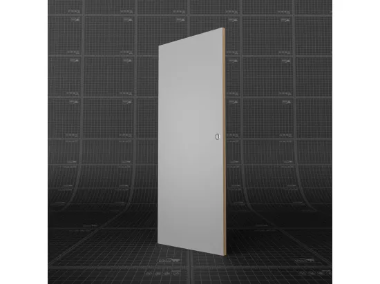 Porte Coulissante Seule - Prépeinte Plane 83 cm