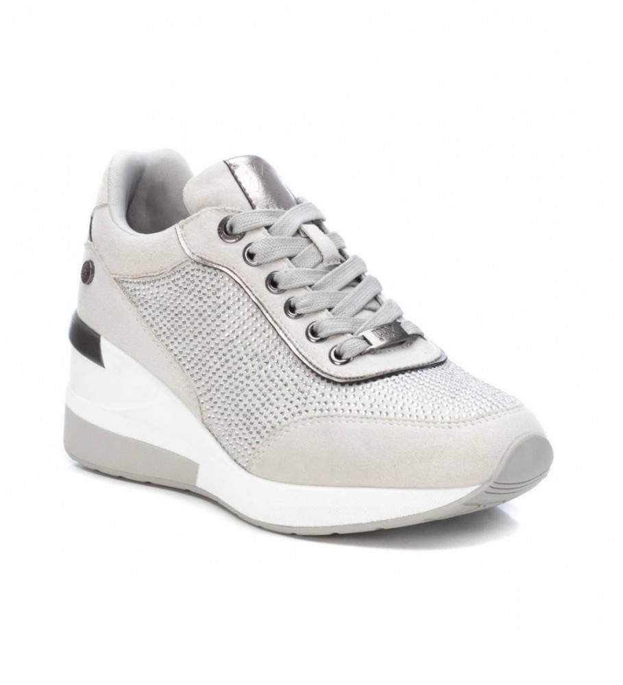 Tênis Xti 140253 Branco - Altura do Salto Anabela: 7cm -