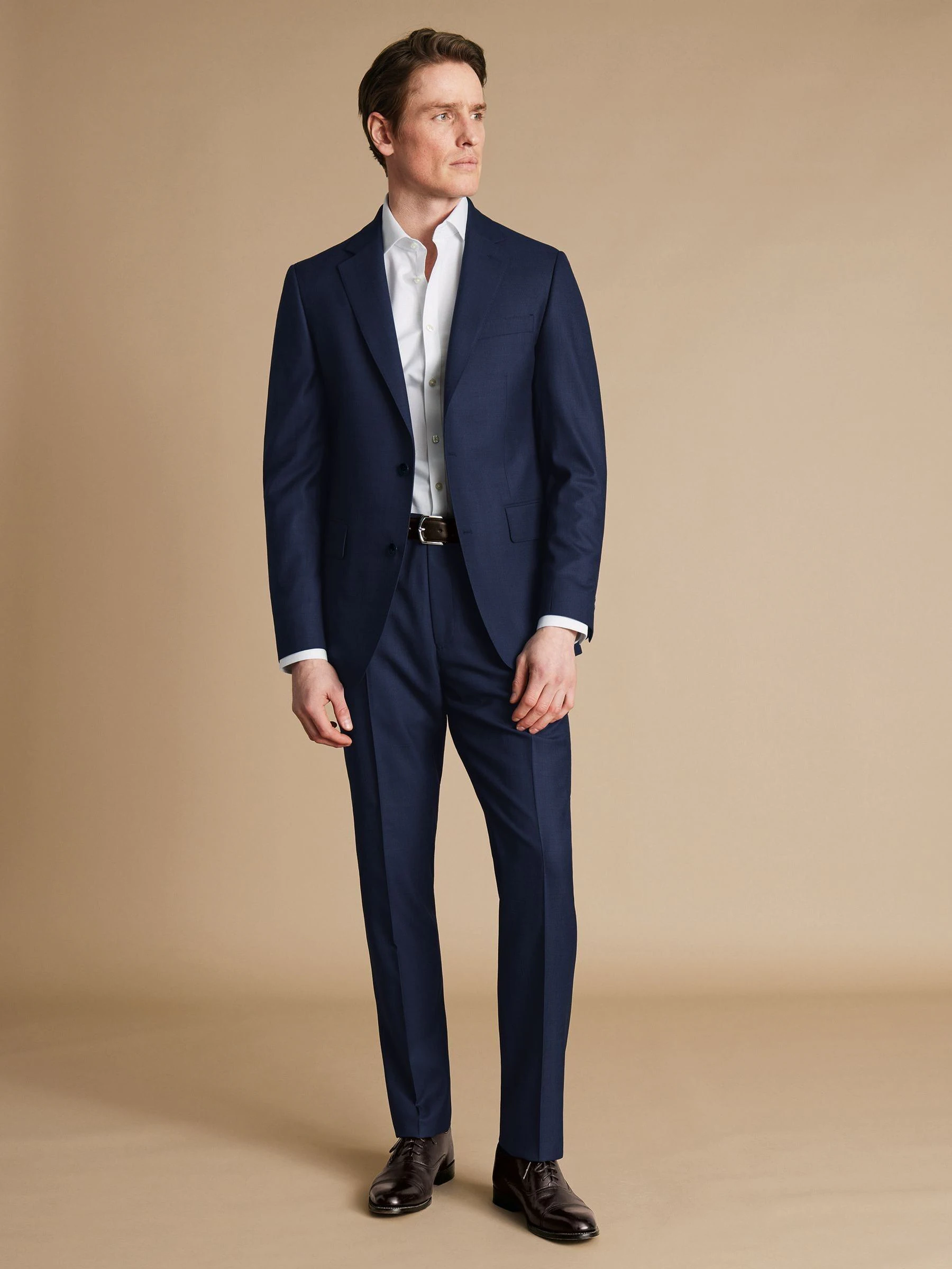 Charles Tyrwhitt Slim Fit End on End Travel Suit: Jacket