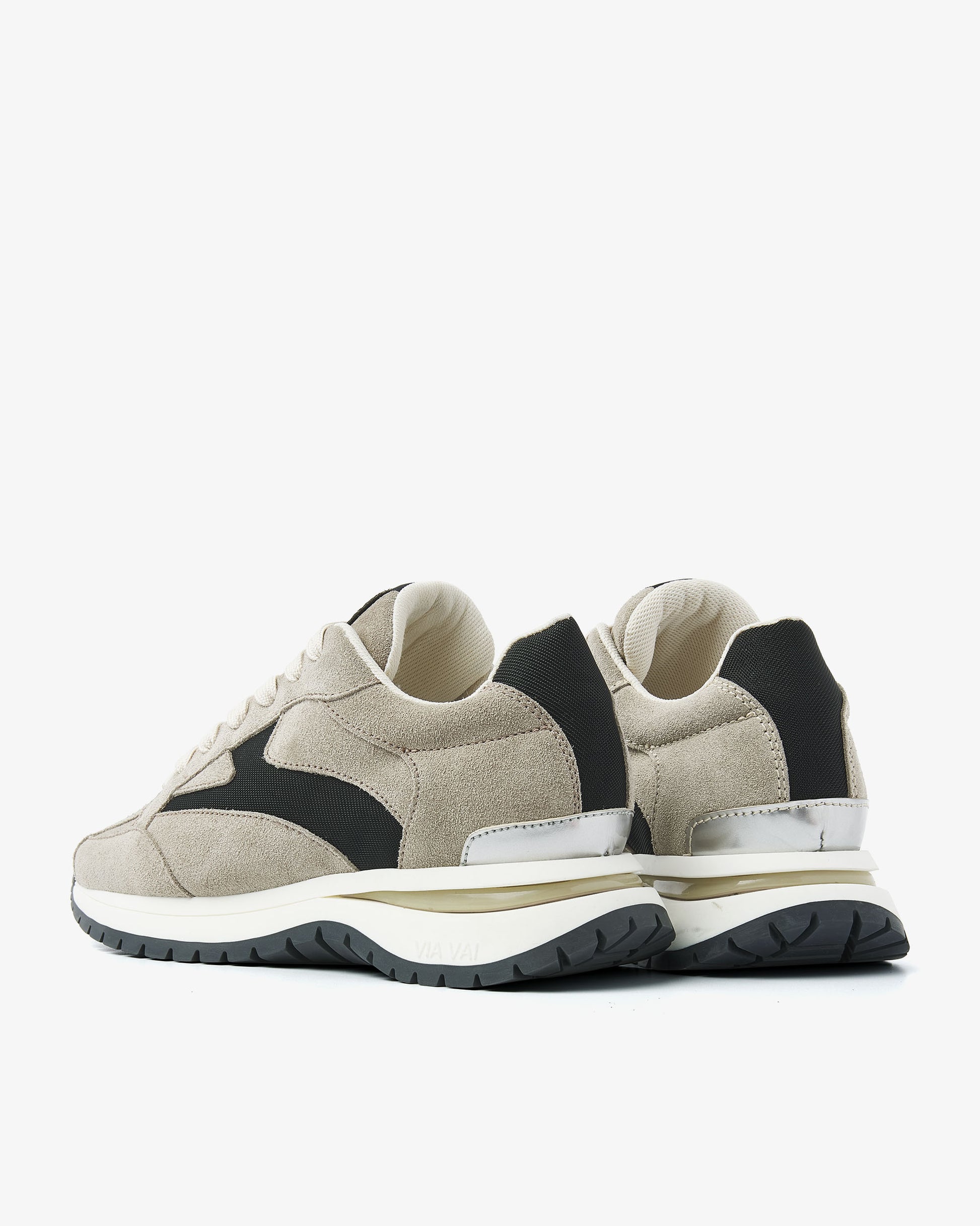 VIA VAI grijze dames sneakers Usher Riggs