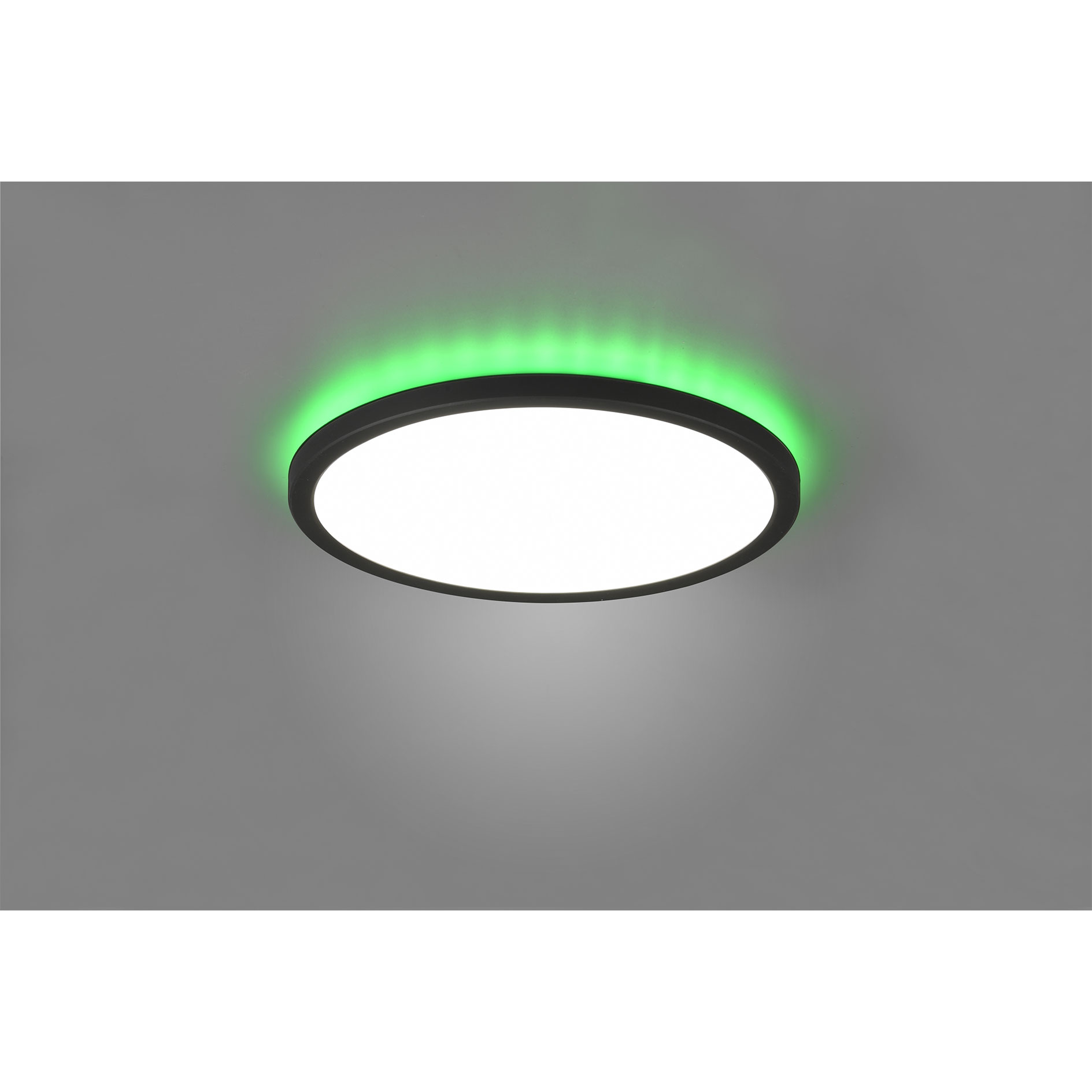 LED-RGB-Deckenleuchte - schwarz - dimmbar - mit Fernbedienung