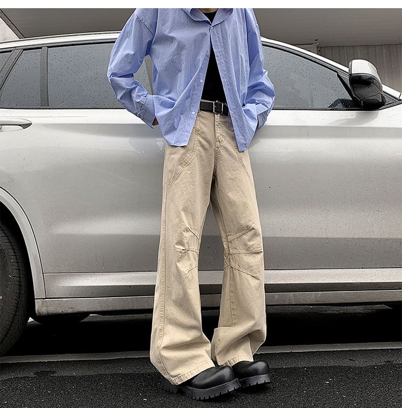 Filmas - Mid Rise Plain Flared Cargo Pants