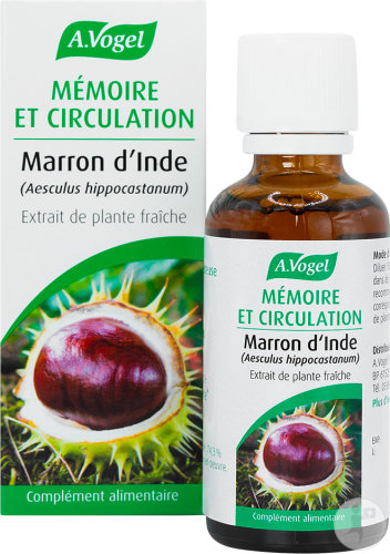A.Vogel Marron d'Inde Mémoire Et Circulation Extrait De Plante Fraîche Flacon 50ml