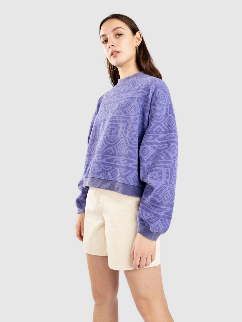 Quiksilver Global Heat Vintage Crew Sweater dusted peri global heat