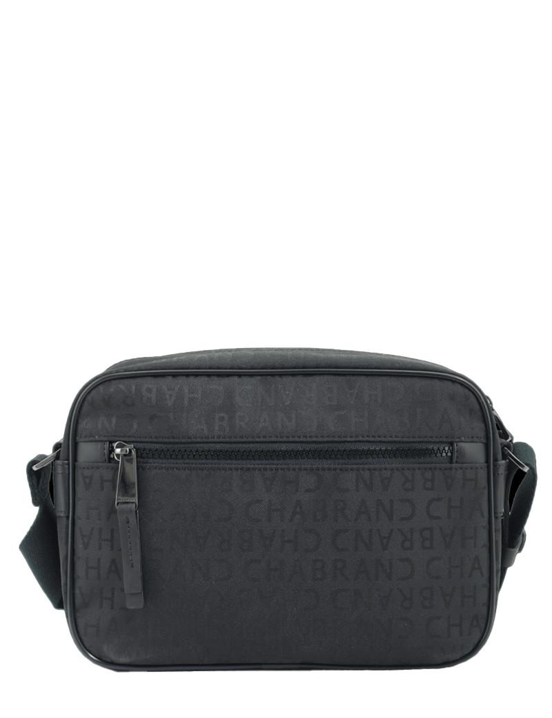 CHABRAND SACOCHE REPORTER TOILE SIGLÉE NOIR