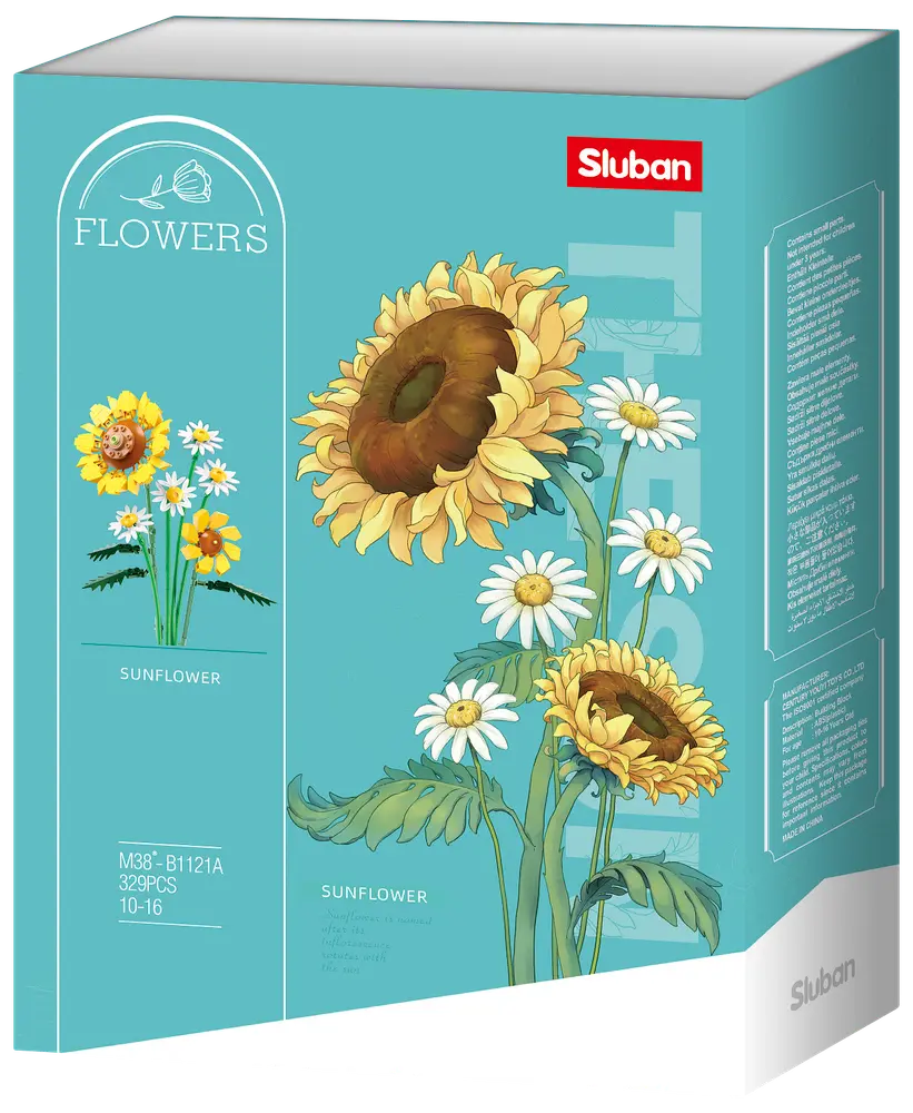 Sluban Flowers Solsikker M38-B1121A - 329 dele