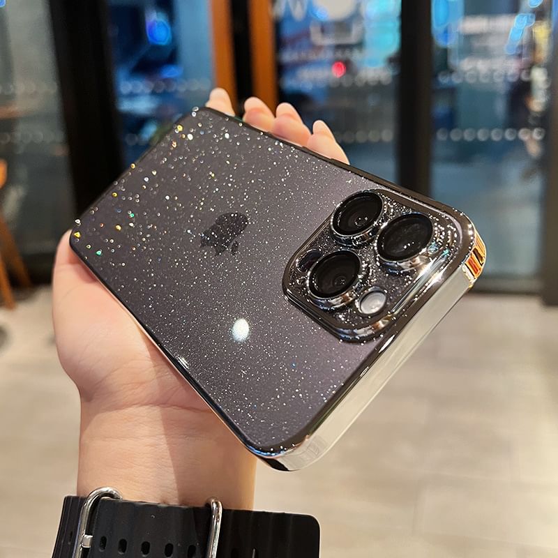 Tondephiry - Glitter telefoonhoesje - iPhone 16 Pro Max / 16 Pro / 16 Plus / 16 / 15 Pro Max / 15 Pro / 15 Plus / 15 / 14 Pro Max / 14 Pro / 14 Plus / 14 / 13 Pro Max / 13 Pro / 13