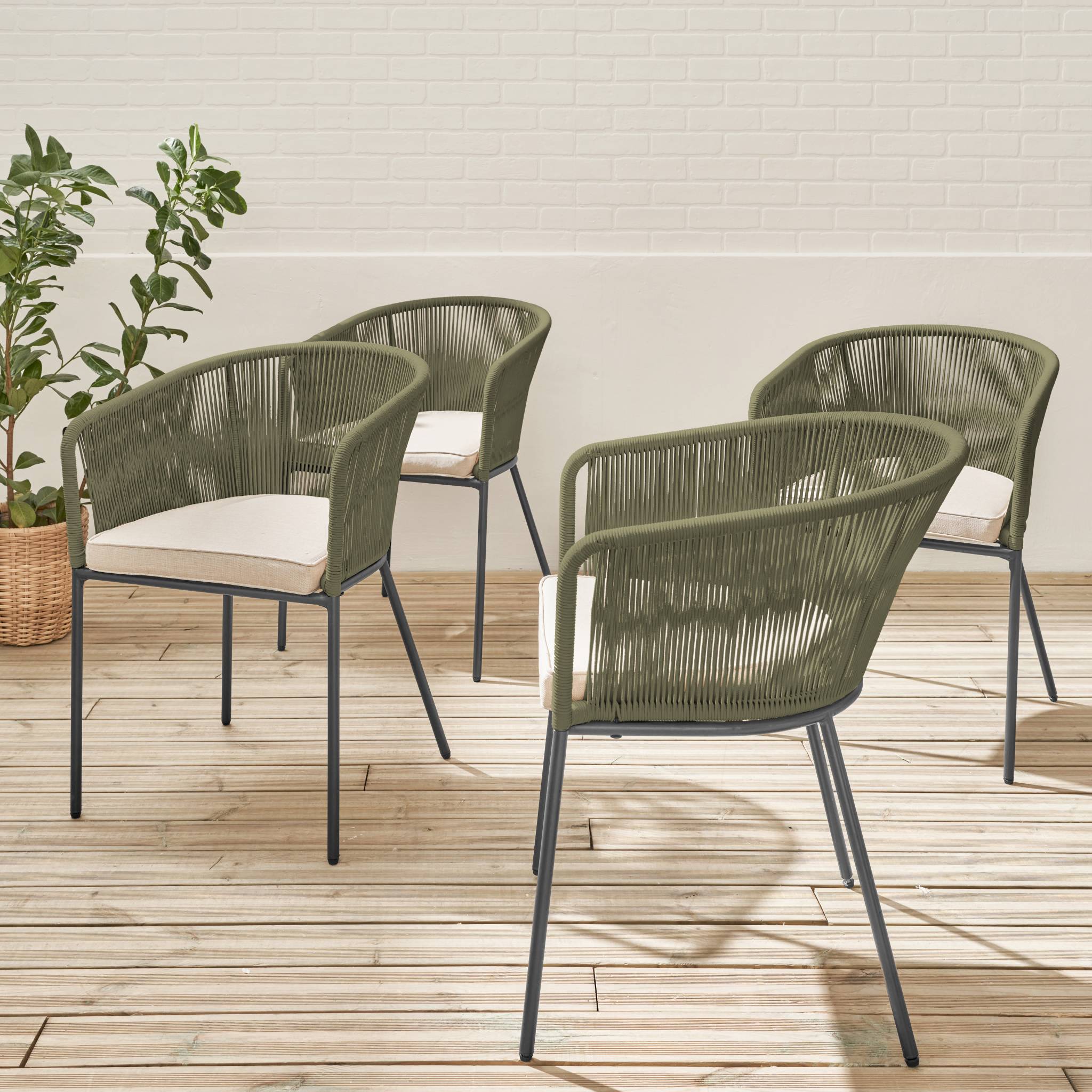 sweeek - Tuinstoelen, set van 4
