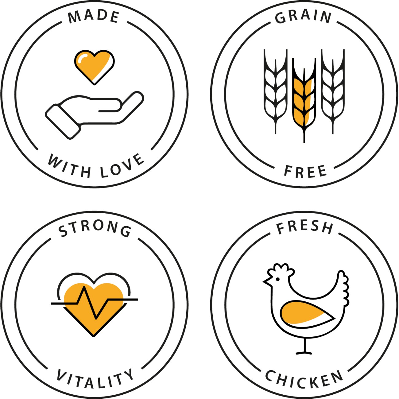 I love my cat ILMC set mit Huhn - Trockenfutter mit Huhn + Nassfutter mit Huhn + Jute Beutel