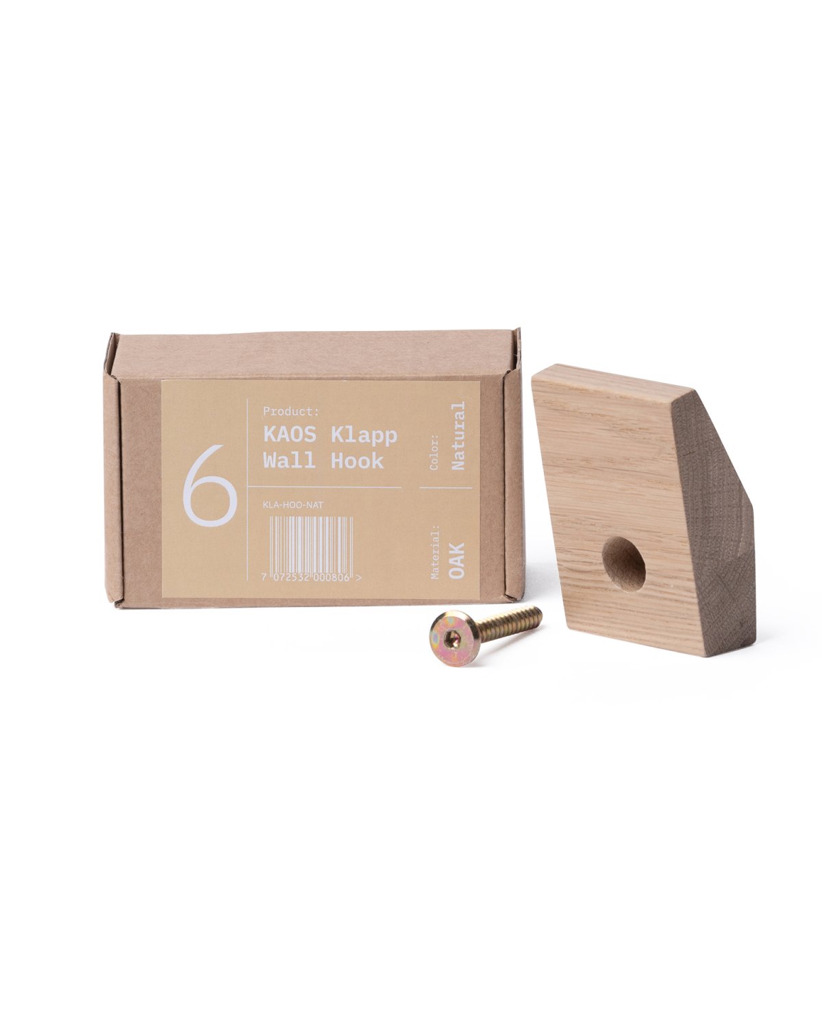 KLAPP® Veggkrok til KAOS KLAPP Barnestol | Eik / Premium Oak