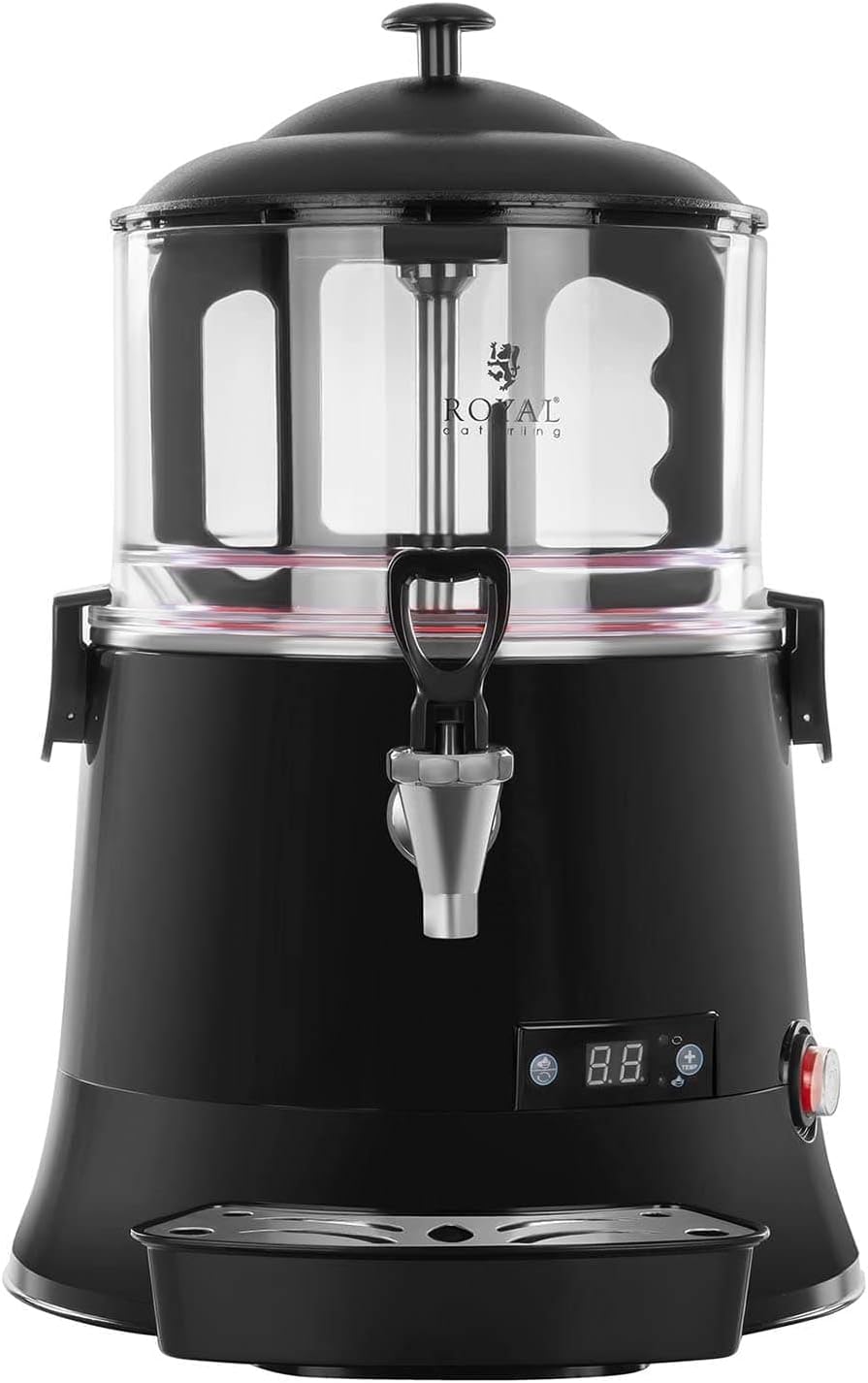 Royal Catering Kakaodispenser Heiße Schokolade Maschine RCSS-5 ECO (5 L, 440 W, 30-90 °C, BPA-frei, digitales Kontrolldisplay)