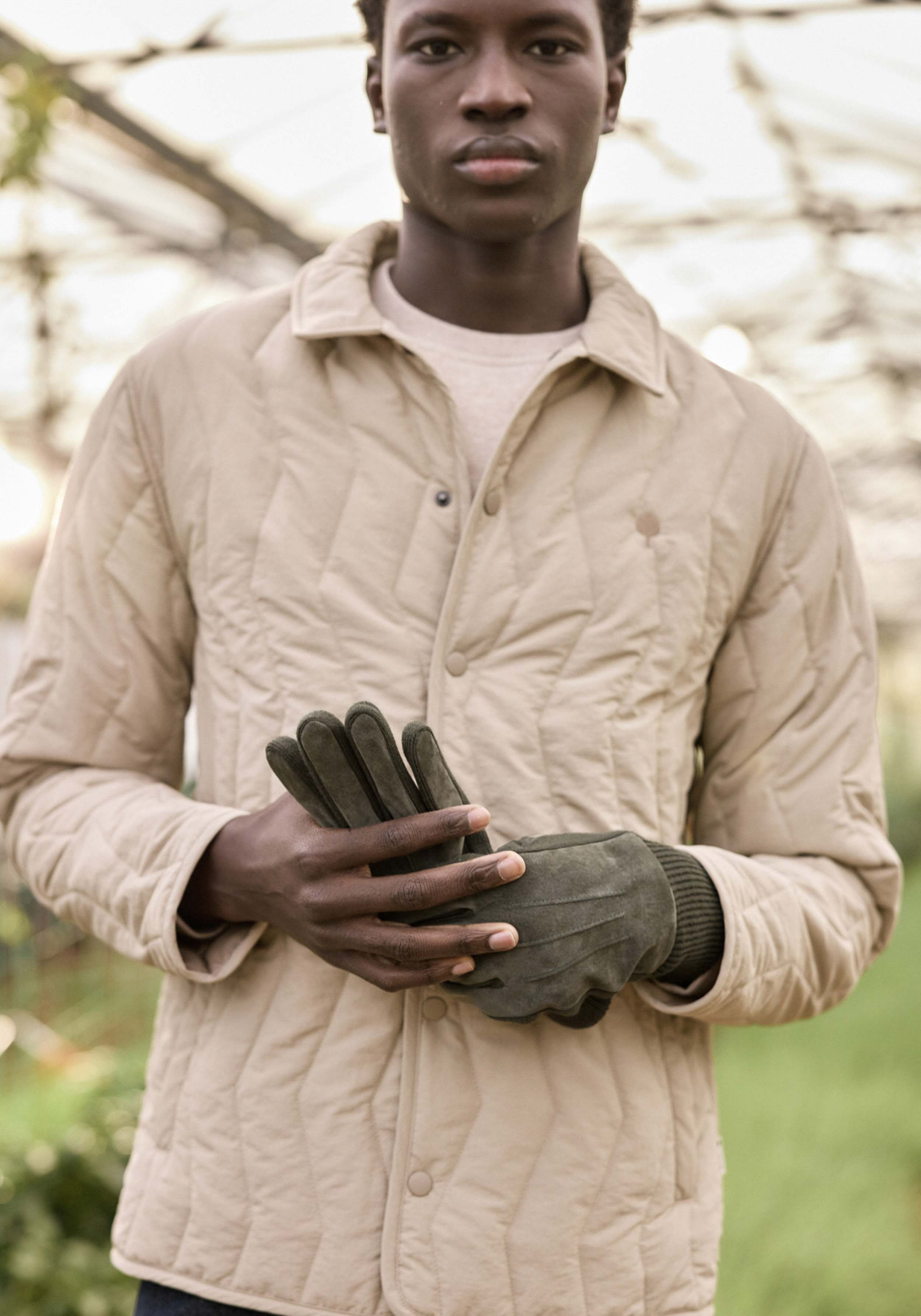 Faguo Handschuhe Gloves Mix Woven Kaki